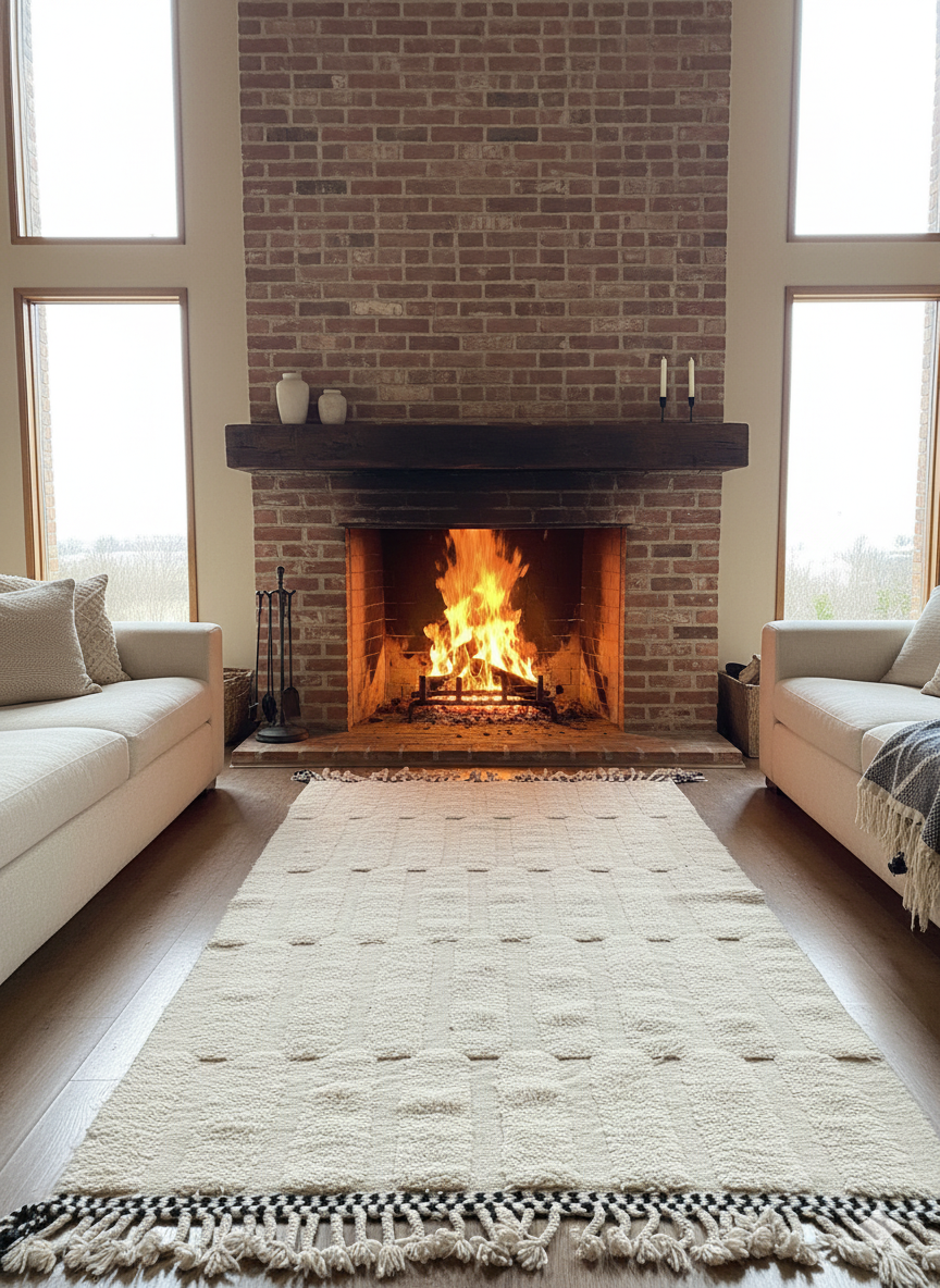 Tissura - Handcrafted Moroccan Wool Rug - 250x150 cm