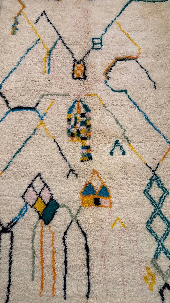 Izouran - Reversible Handcrafted Moroccan Wool Rug